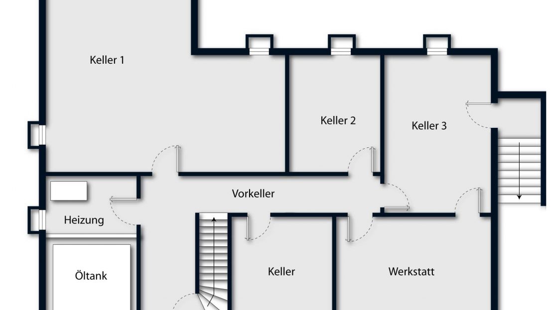 Kellergeschoss -unverbindlicher Grundriss-