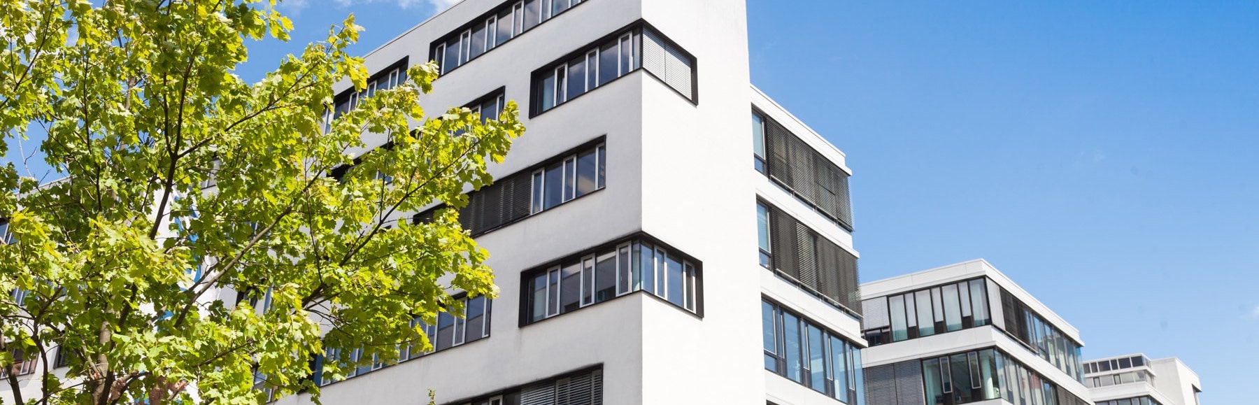 Hochhaus, modernes Bürogebäude in Deutschland - Borkenhagen Immobilien